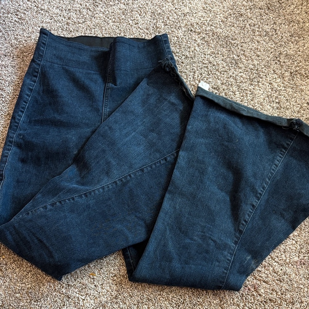 Show Me Your MuMu Dark Indigo Wide Leg Jeans